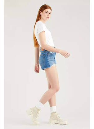 Short bleu LEVIS femme