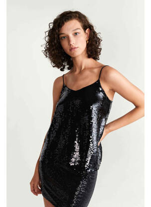 Débardeur noir MANGO femme