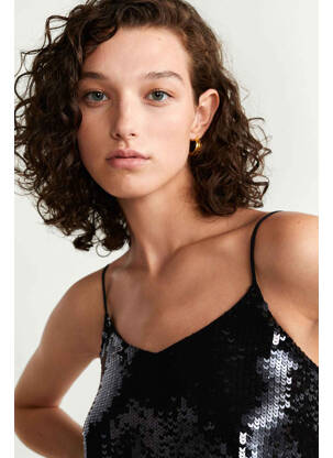 Débardeur noir MANGO femme