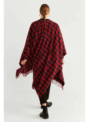 Poncho rouge MANGO femme