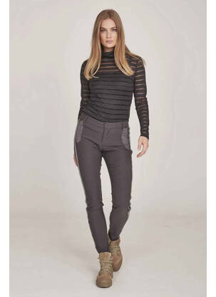 Pull col roulé gris NÜ femme