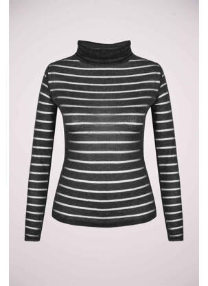 Pull col roulé gris NÜ femme