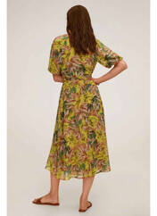 Robe longue jaune MANGO pour femme seconde vue