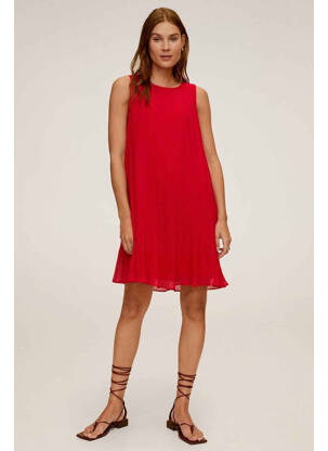 Robe courte rouge MANGO pour femme