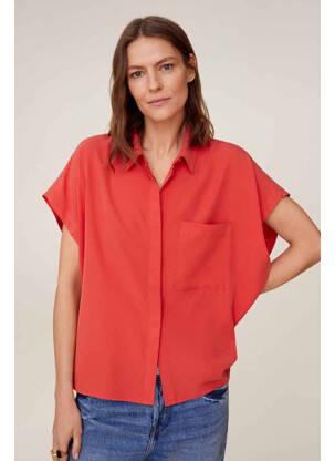 Chemisier rouge MANGO femme