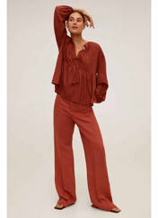 Blouse orange MANGO pour femme seconde vue