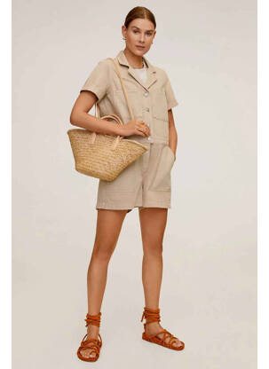 Combishort beige MANGO femme