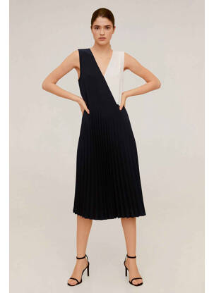 Robe mi-longue noir MANGO femme