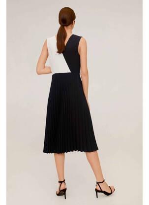 Robe mi-longue noir MANGO femme