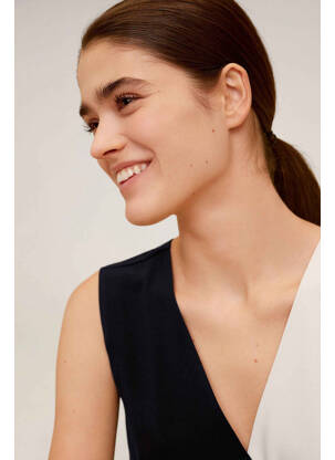 Robe mi-longue noir MANGO femme