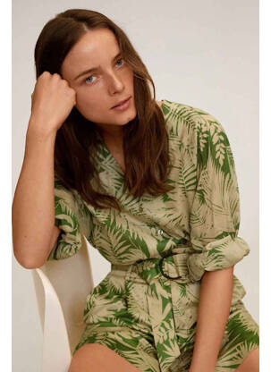 Bermuda vert MANGO femme