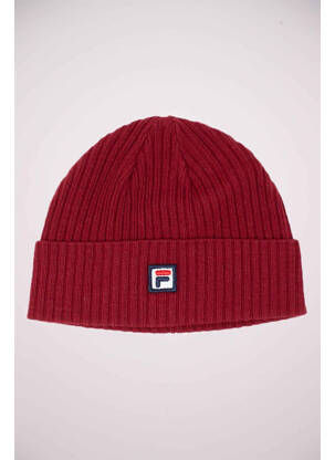 Bonnet rouge FILA homme