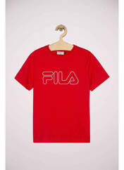 T-shirt rouge FILA pour garçon seconde vue