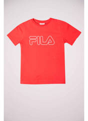 T-shirt rouge FILA pour garçon seconde vue