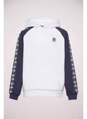Sweat-shirt à capuche blanc FILA pour garçon seconde vue