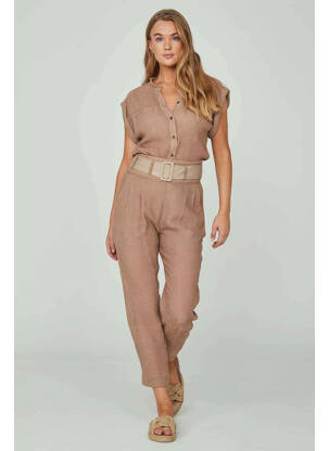 Pantalon slim beige NÜ femme