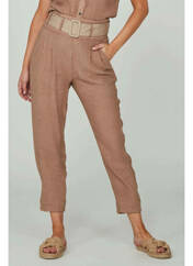 Pantalon slim beige NÜ pour femme seconde vue