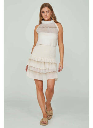 Jupe courte beige NÜ femme