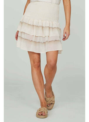 Jupe courte beige NÜ femme