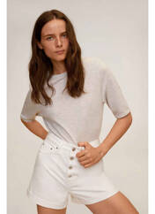 Short blanc MANGO pour femme seconde vue