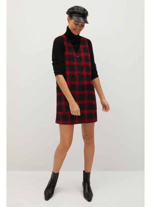 Robe courte rouge MANGO pour femme