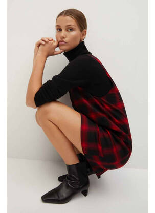 Robe courte rouge MANGO femme