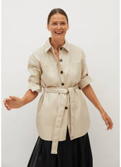Veste casual beige MANGO pour femme seconde vue