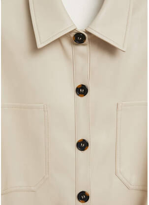 Veste casual beige MANGO femme