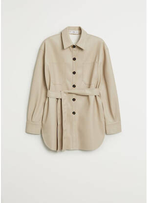 Veste casual beige MANGO femme