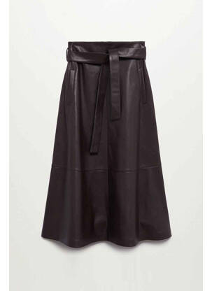 Jupe mi-longue marron MANGO femme