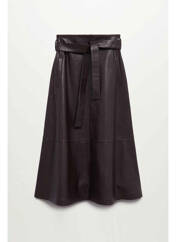 Jupe mi-longue marron MANGO pour femme seconde vue