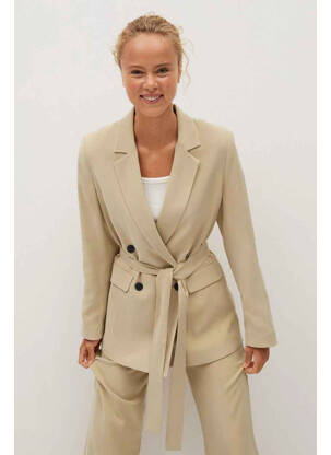 Blazer beige MANGO femme