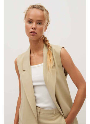 Blazer beige MANGO femme