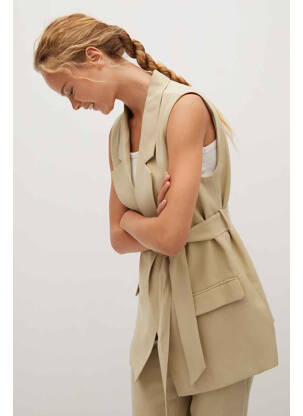 Blazer beige MANGO femme