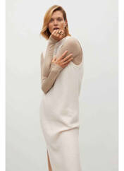Robe longue beige MANGO pour femme seconde vue