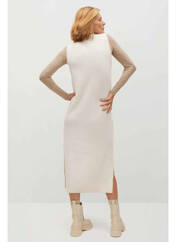 Robe longue beige MANGO pour femme seconde vue