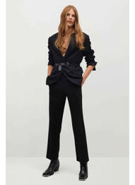 Pantalon chino noir MANGO femme