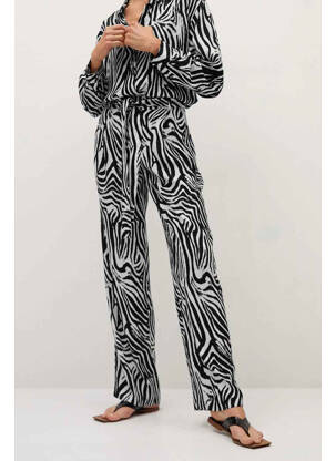 Pantalon droit noir MANGO femme