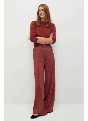 Pantalon flare rouge MANGO femme