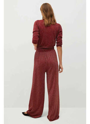 Pantalon flare rouge MANGO femme