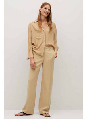 Pantalon chino beige MANGO femme