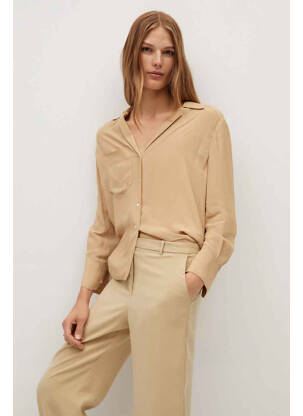 Pantalon chino beige MANGO femme