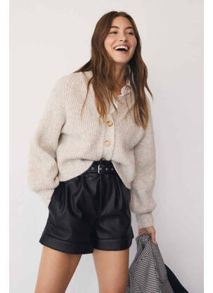 Jupe short noir MANGO femme