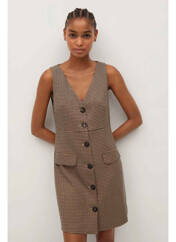 Robe courte marron MANGO pour femme seconde vue