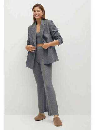 Pantalon flare gris MANGO femme