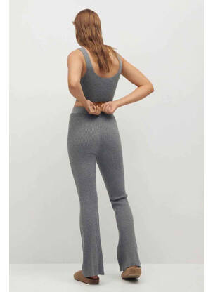 Pantalon flare gris MANGO femme