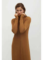 Robe longue marron MANGO pour femme seconde vue