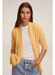Gilet manches longues jaune MANGO pour femme seconde vue