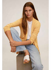 Gilet manches longues jaune MANGO pour femme seconde vue