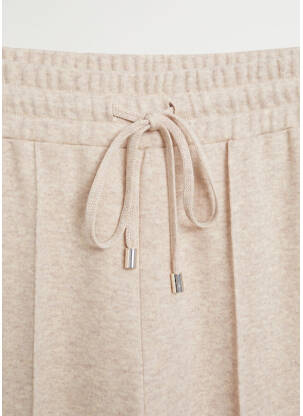 Pantalon droit beige MANGO femme